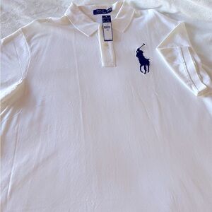Authentic NWT Men’s Polo by Ralph Lauren
Size: 3XLT
Color: White